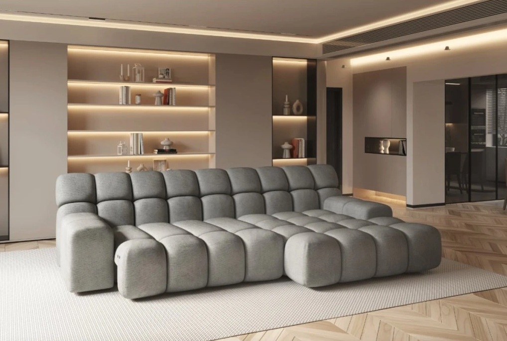 elektrický výsuv sedu pohovka